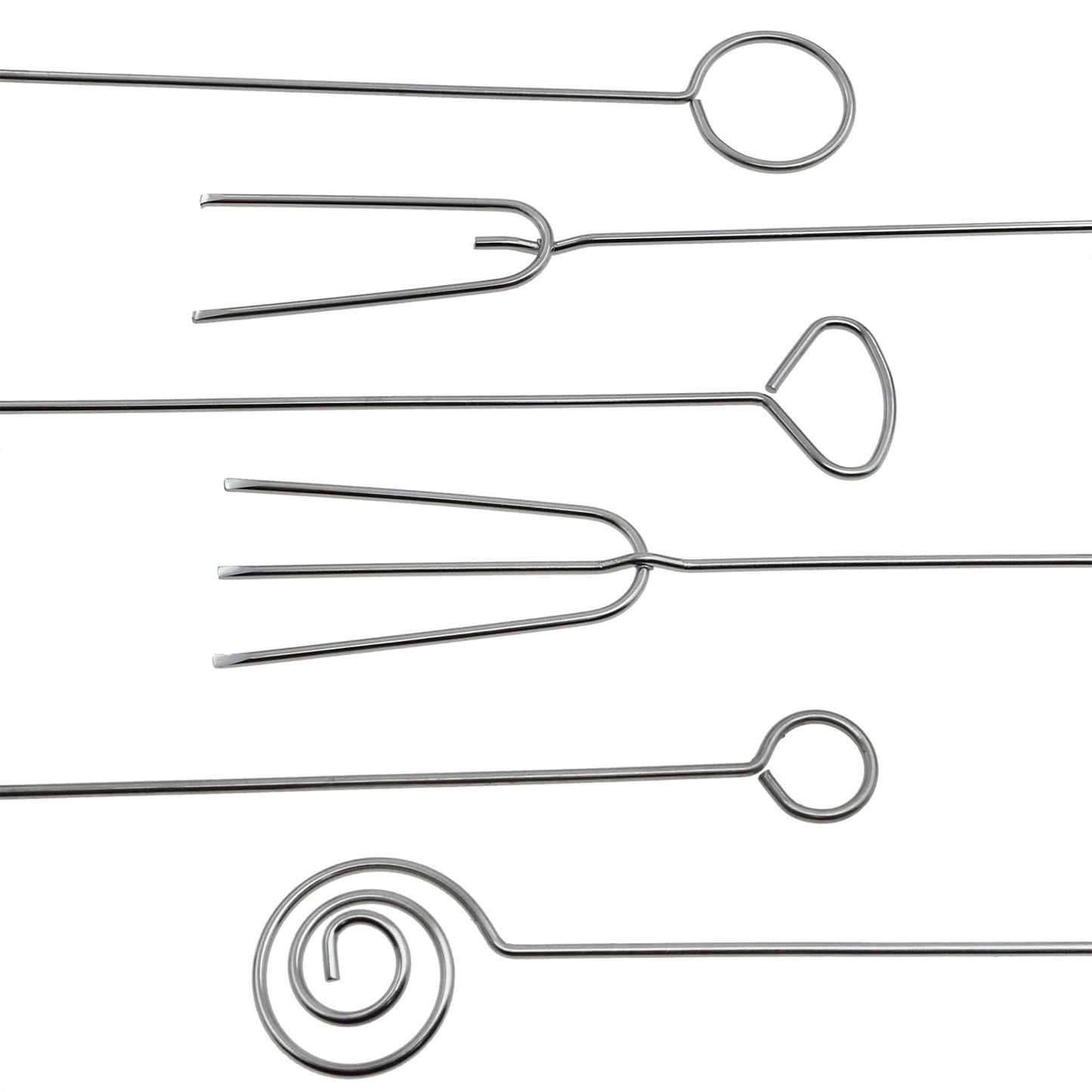 safycaby 6 PCS Chocolate Dipping Tool Stainless Steel Candy Dipping Tool Chocolate Dipping Fork Spoon Set for Handmade Chocolate Pralines Truffles