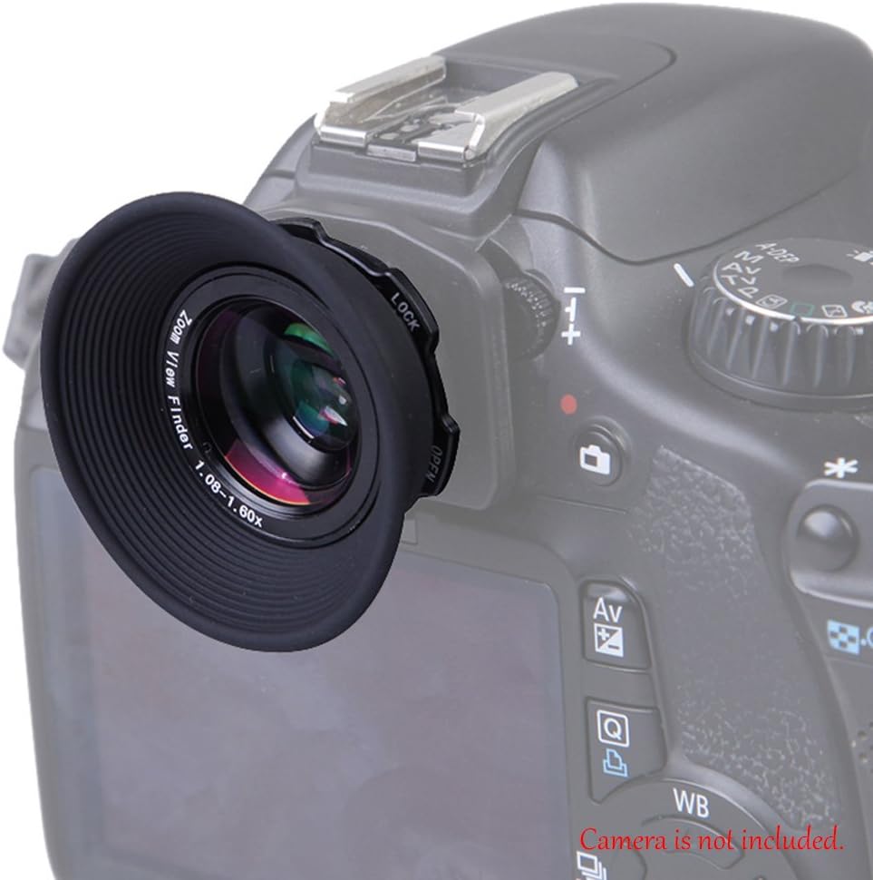 Andoer 1.08x-1.60x Zoom Viewfinder Eyepiece Magnifier for Canon Nikon Pentax Sony Olympus Fujifilm Samsung Sigma