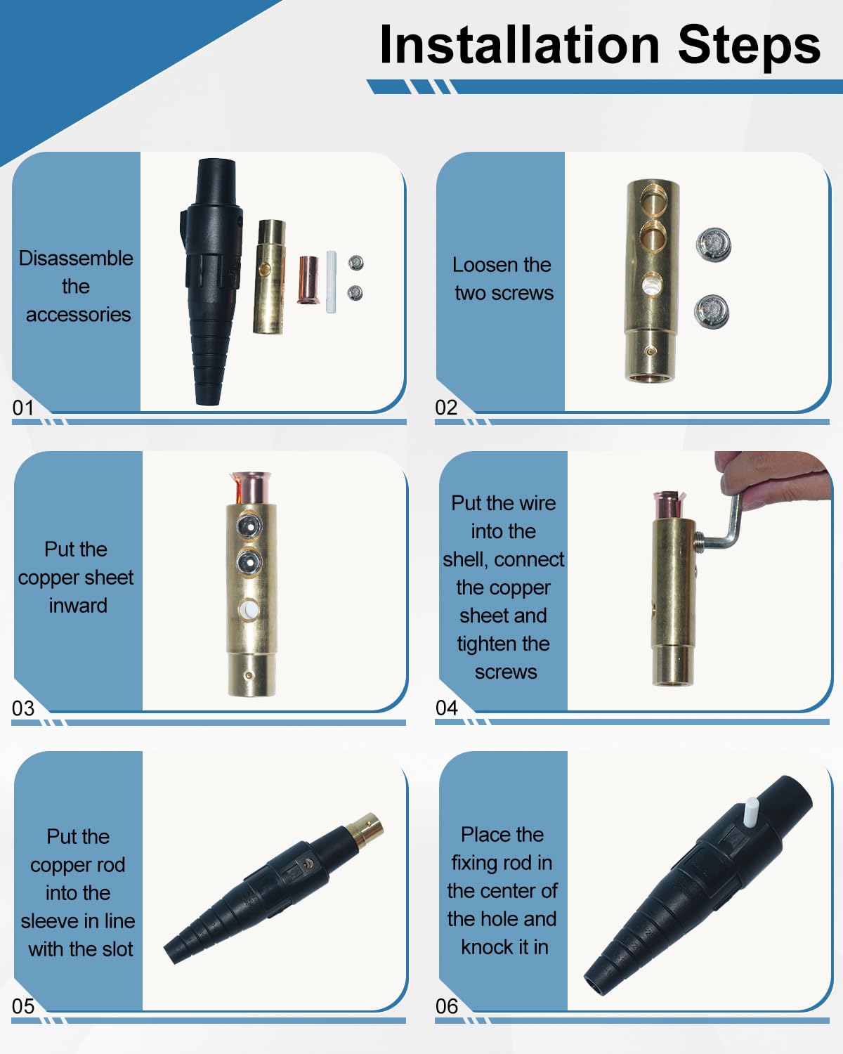GMKYH CLS40 400A 600V Camlock Connector Set，5 Male and 5 Female Camlok Connector Bundle - High - Performance Power Solution for Diverse Needs