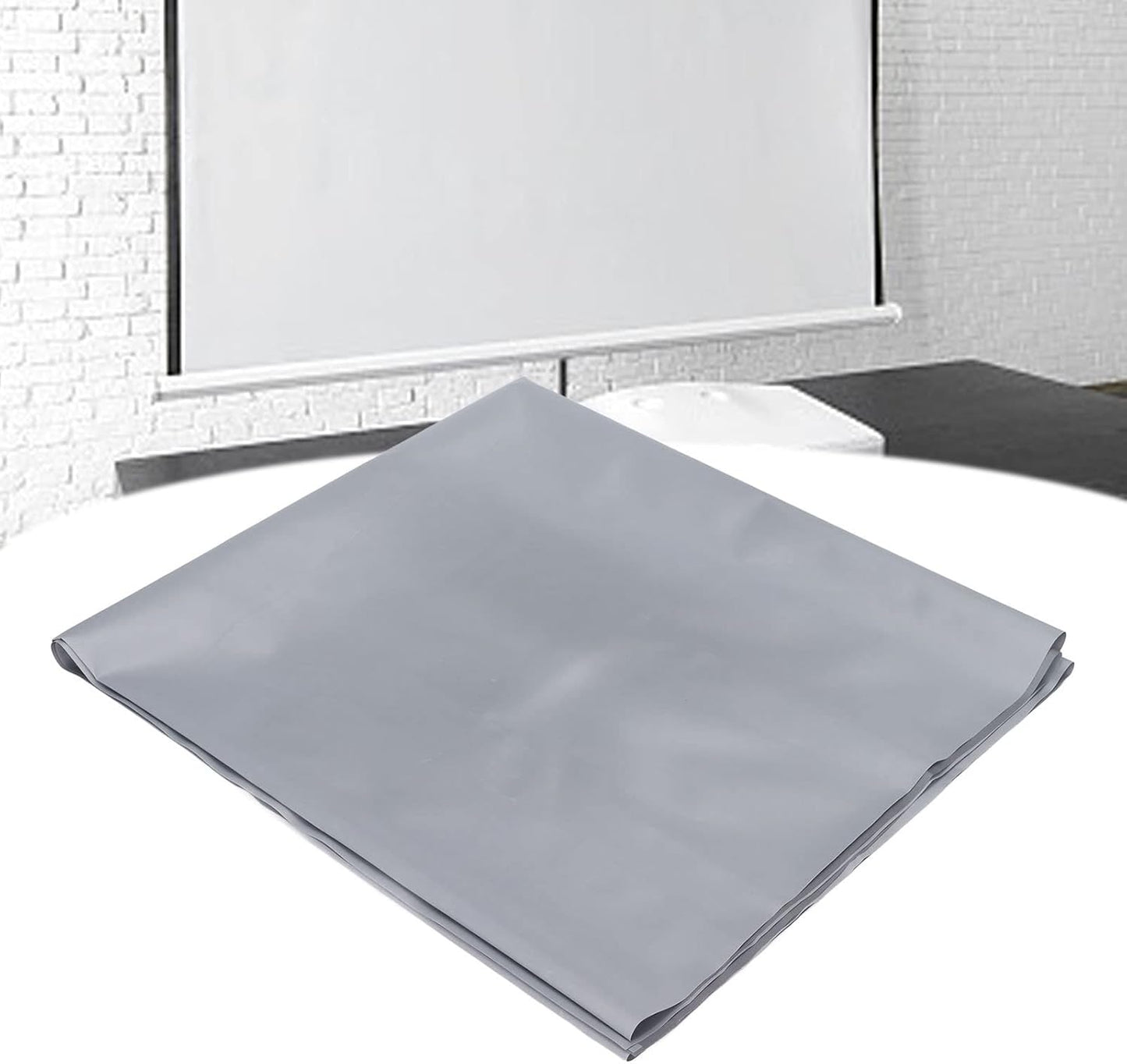VBESTLIFE 60 Inch 4K Metal Anti Light Projector Screen Supports Projection, Foldable Portable Projection Screen