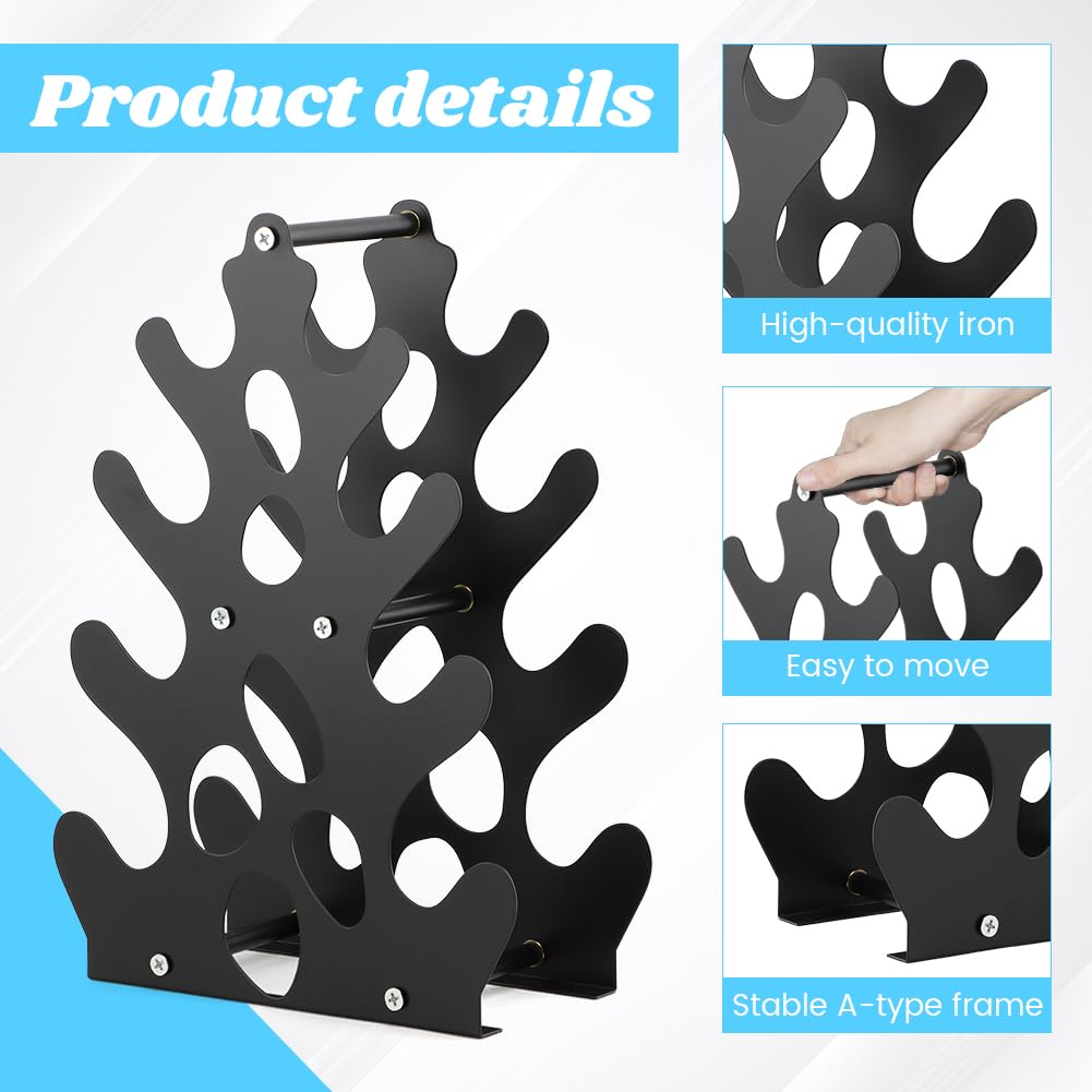 Dumbbell Rack Stand Only, Small Weight Rack 4Tier Compact Dumbbell Holder with Handle, Weight Holders for Free Weights,Dumbbell Storage Stand Holder for Home Gym Workout,Rack Only