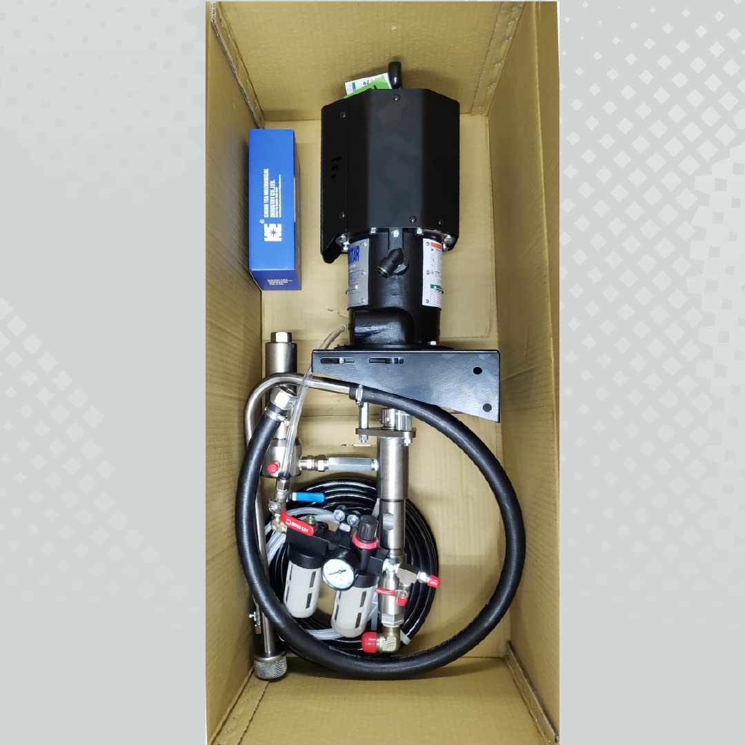 Cosmostar AX1300 30:1 Pneumatic Airless Sprayer, Max Fluid Working Pressure 3600 PSI, High Efficiency Paint Spray, Powerful Machines for Protective coatings. Wall Mount Set with Gun,Tip, & Hose