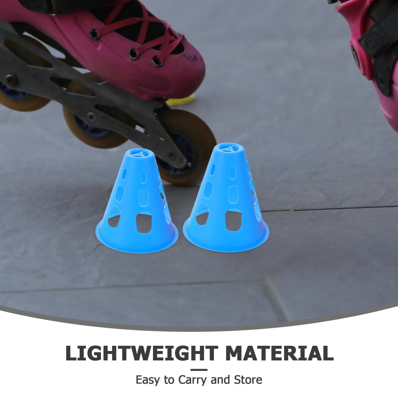 BESPORTBLE 20Pcs Mini Training Cones for Roller Skating Practice Windproof Sports Marker Cones 3.14In Diameter Lightweight Outdoor Training Accessories for Skill Development