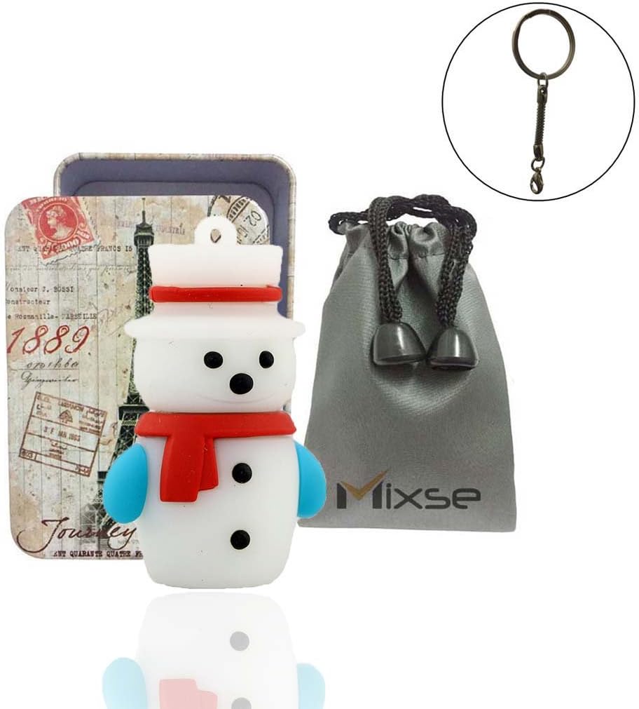 Mixse 8GB USB Flash Drive Memory U Disk Stick Storage Device Novelty Cute Snowman A