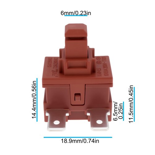 ECSiNG 2Pcs On Off Power Button Switch Compatible with Miele C1 C2 C3 Vacuum Cleaner Hoover Power Block