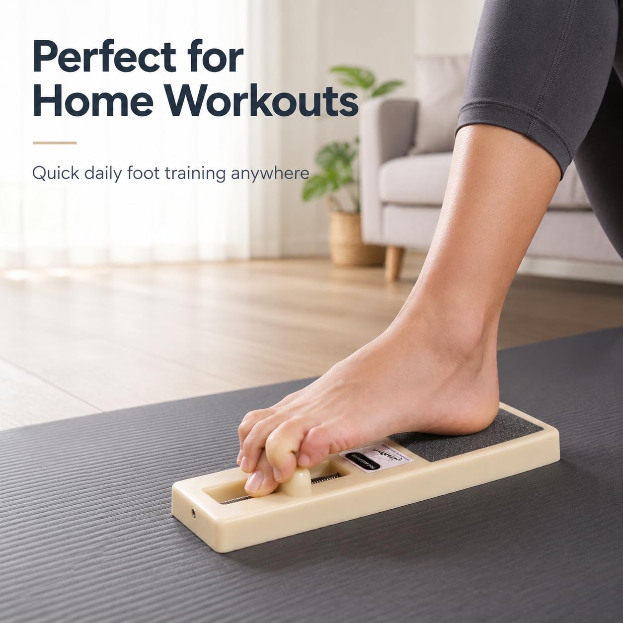 Foot Arch Trainer for Flat Feet, ABS Foot Strengthener for Dance Training, Foot Arch Exerciser for Plantar Fasciitis Relief, Portable Foot Workout Tool