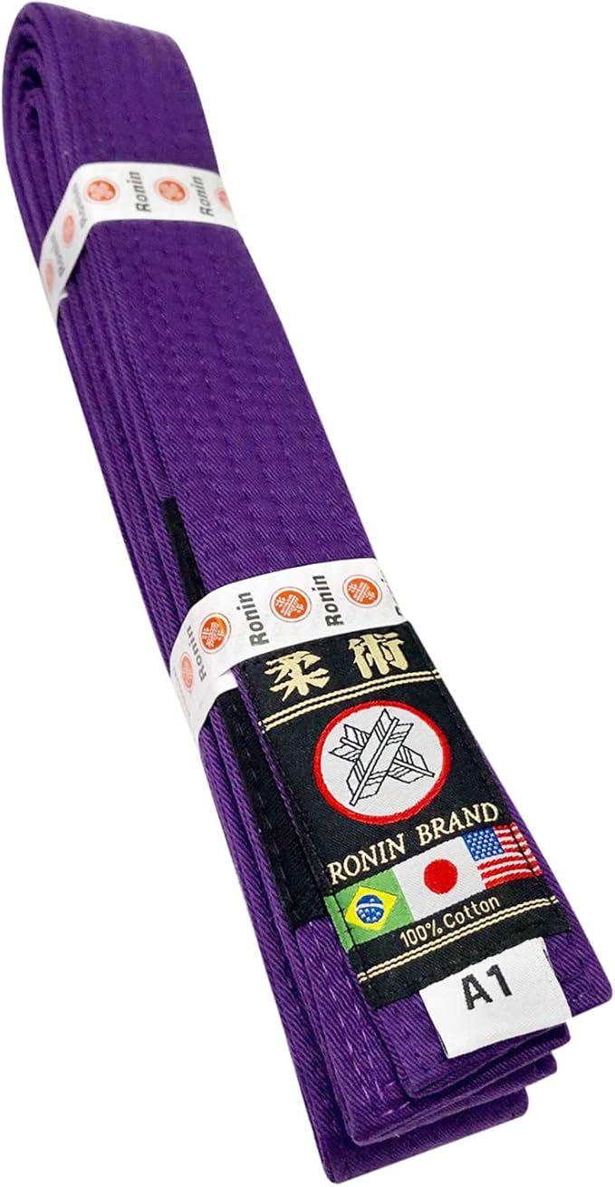 Ronin BJJ Gi Belt – Brazilian Jiu Jitsu Belt - Poly/Cotton Fabric