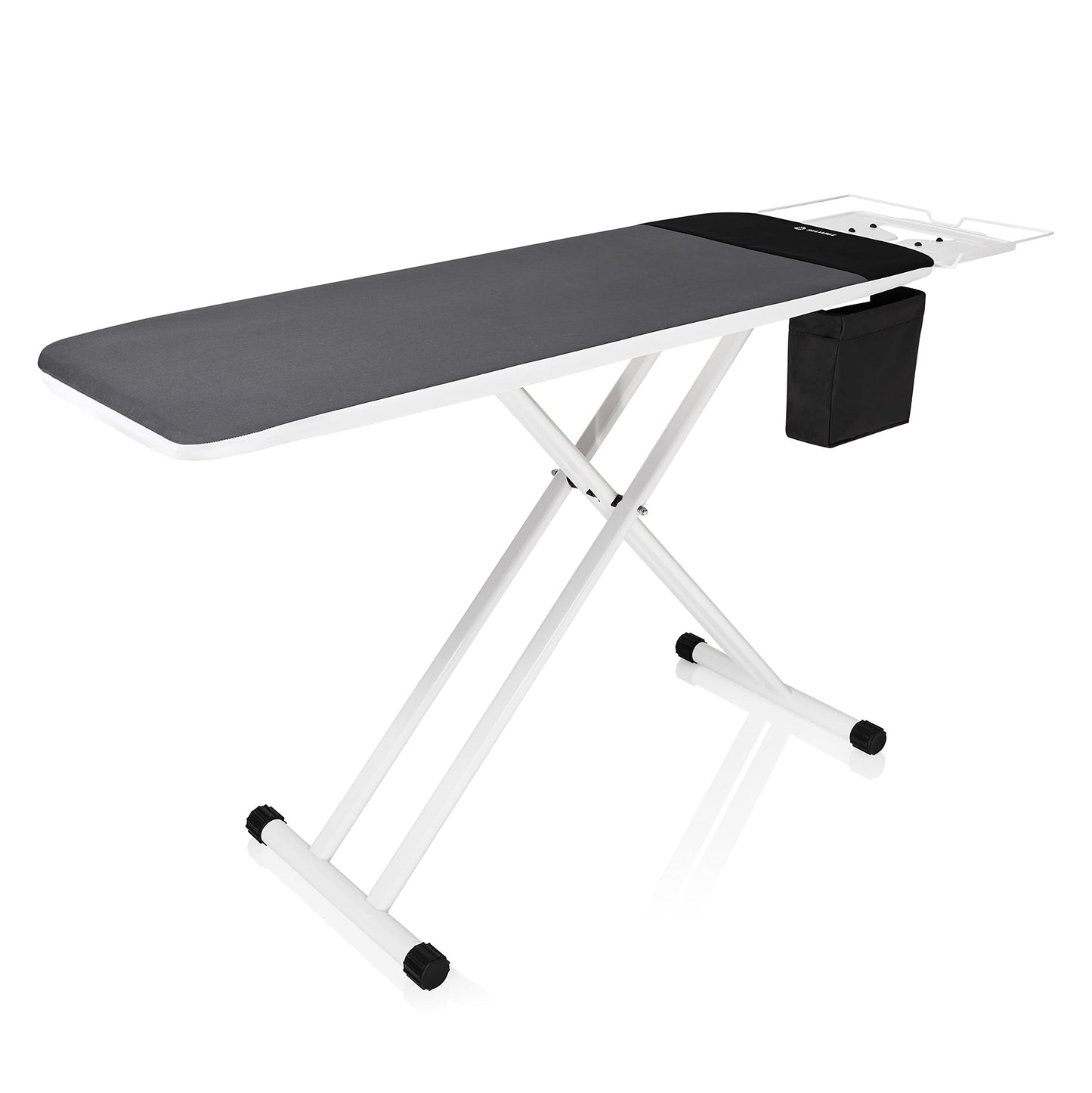 Reliable The Longboard 350LB Ironing Board, Extra-Large Rectangular 52” x 19.5” Pressing Surface, Vera Foam Cover, Conex Heat Resistant Zone, Removable Iron Rest, Adjustable Height, Made in Italy