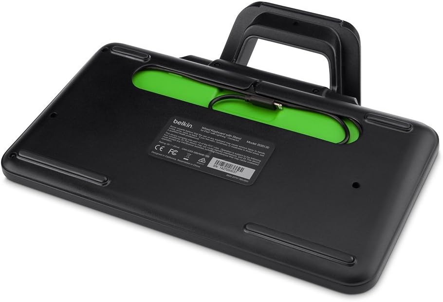 Belkin Wired Keyboard with Stand for iPad - Lightning Connector, Full Size Keys