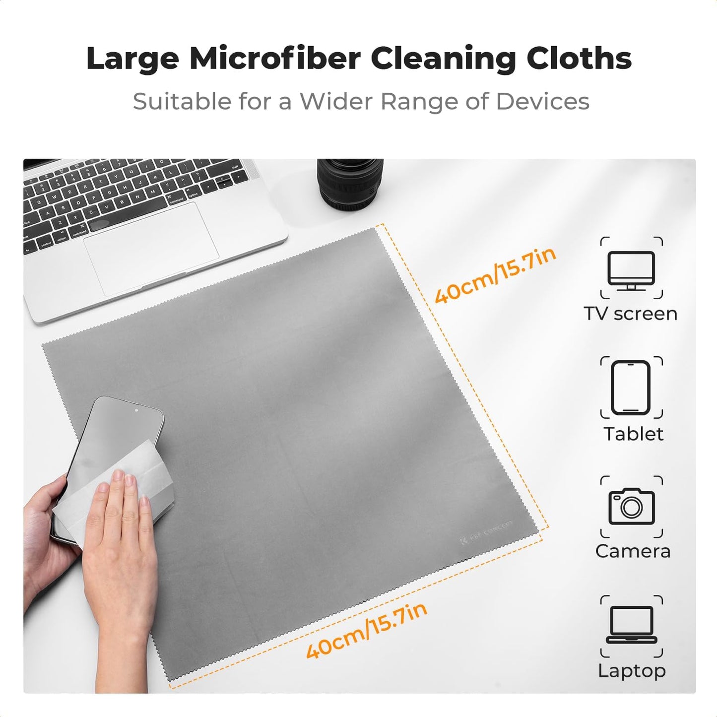 K&F CONCEPT 15-1 Professional Cleaning Kit for DSLR Cameras and Sensitive Electronics, Bundle with Lens Cleaner