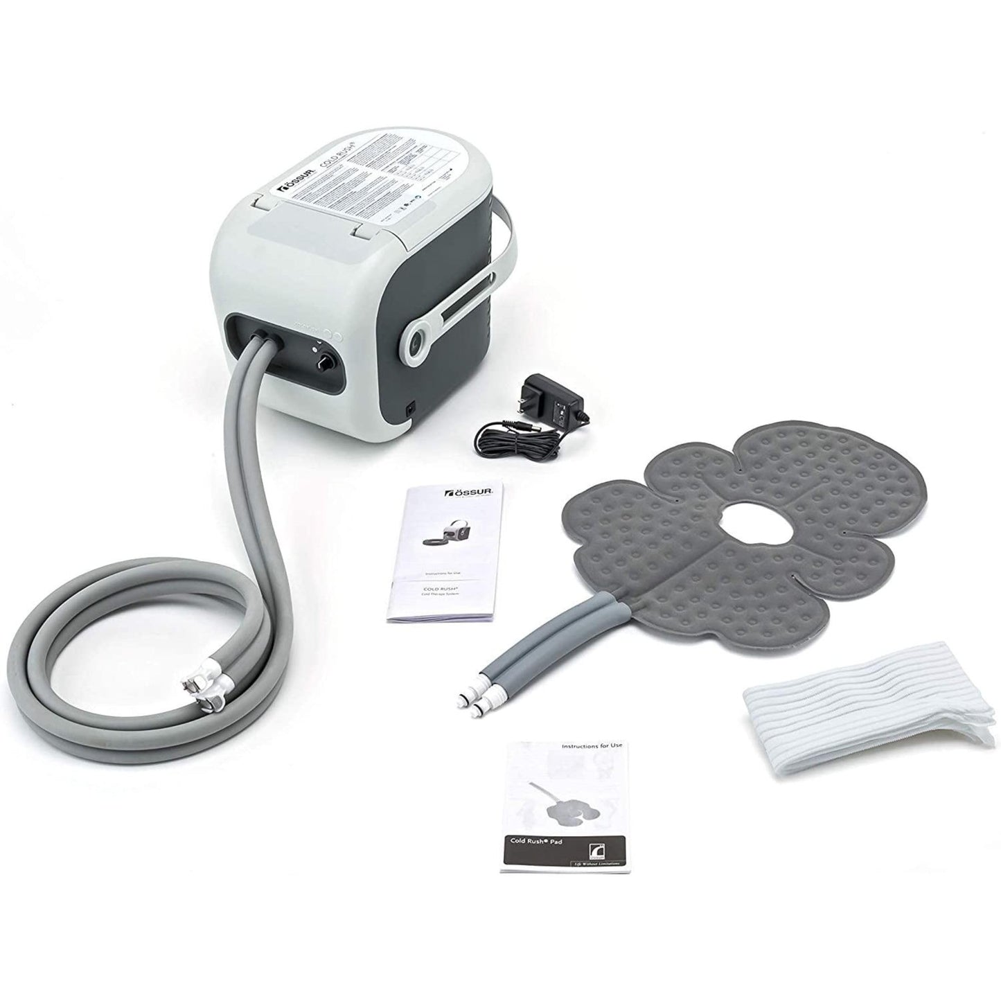Cold Rush Therapy Ice Machine - Cryotherapy System for Pain Relief & Cold Compression - Post-Surgery & Injury Recovery - with Interchangeable Replacement Cryo Cuff Pads (with Ankle Pad)