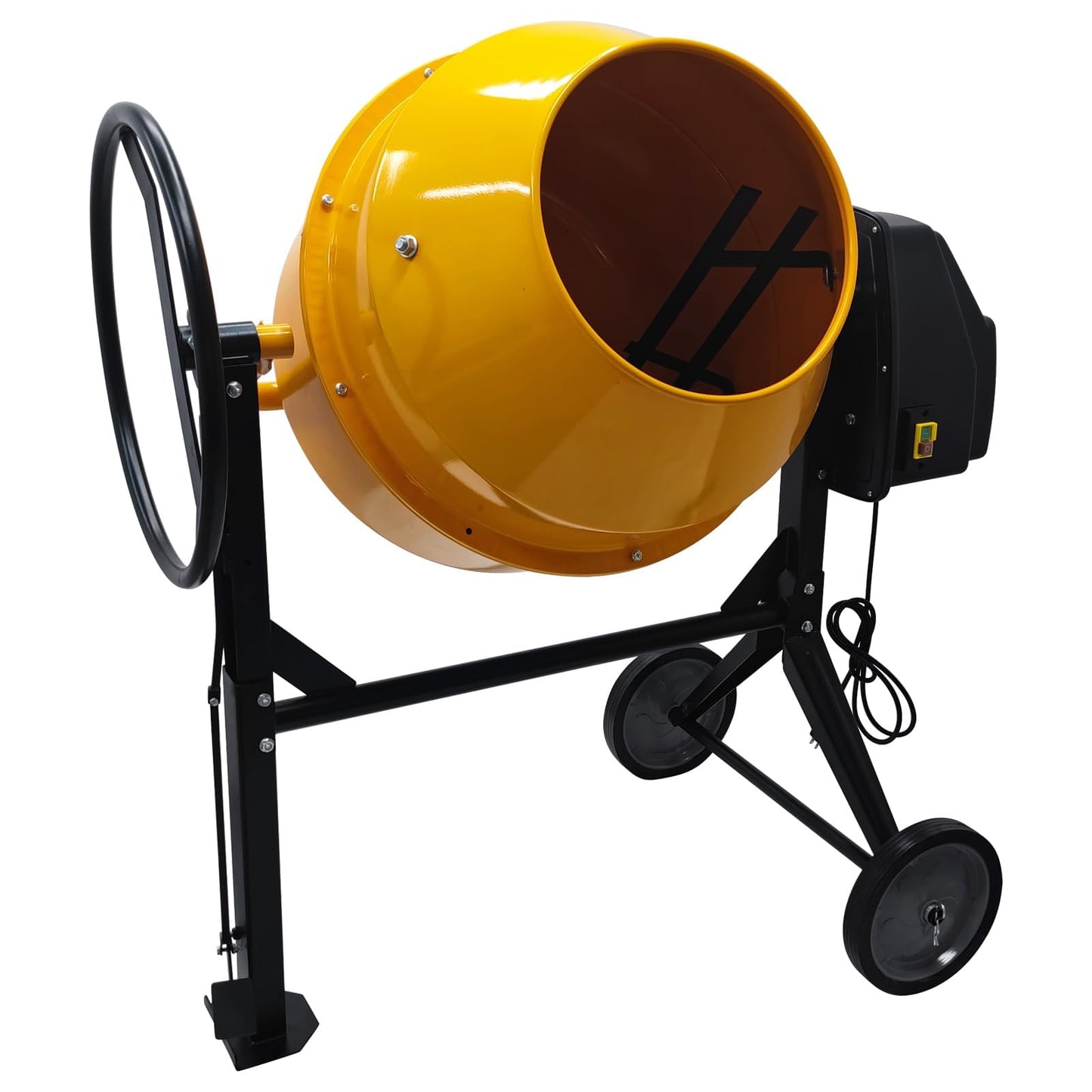 JARYANNIX 5 Cu.Ft Cement Mixer,360° Rotation Concrete Mortar Mixer, 110v/60HZ 550w Portable Concrete Mixing Machine for Building Fitment, Construction Site