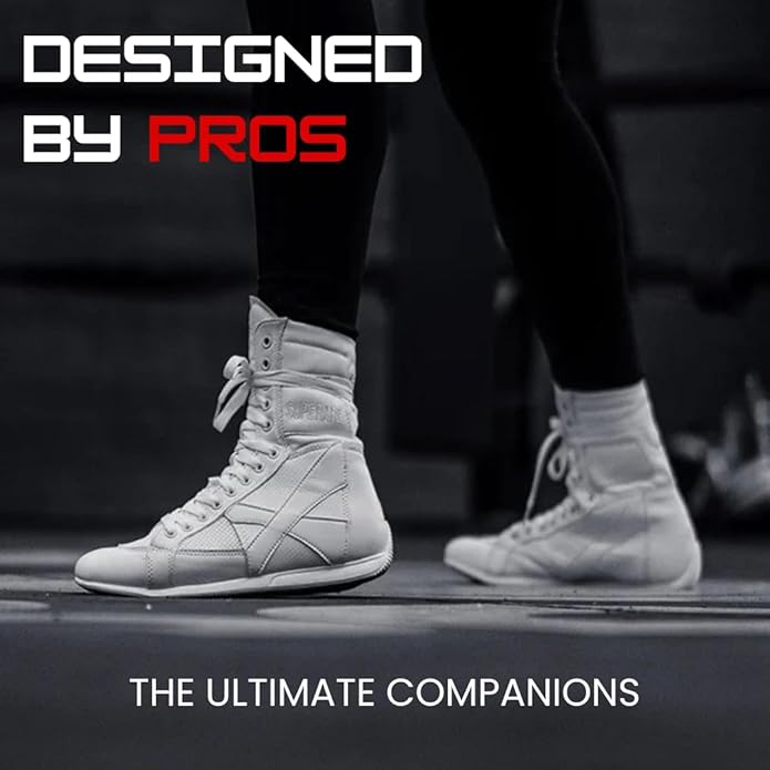 Superare Boxing Shoes ??MMA Kick Boxing Pro Fighting Boots and Training Workout Shoes for Men and Women