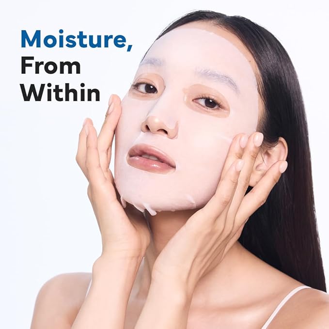 SAM?™U PH Sensitive Aqua Fit Face Mask ??Hydrating & Soothing Vegan Sheet Mask with Hyaluronic Acid and Panthenol, Bamboo Fiber, Travel-Friendly Korean Skincare (5 Sheets)