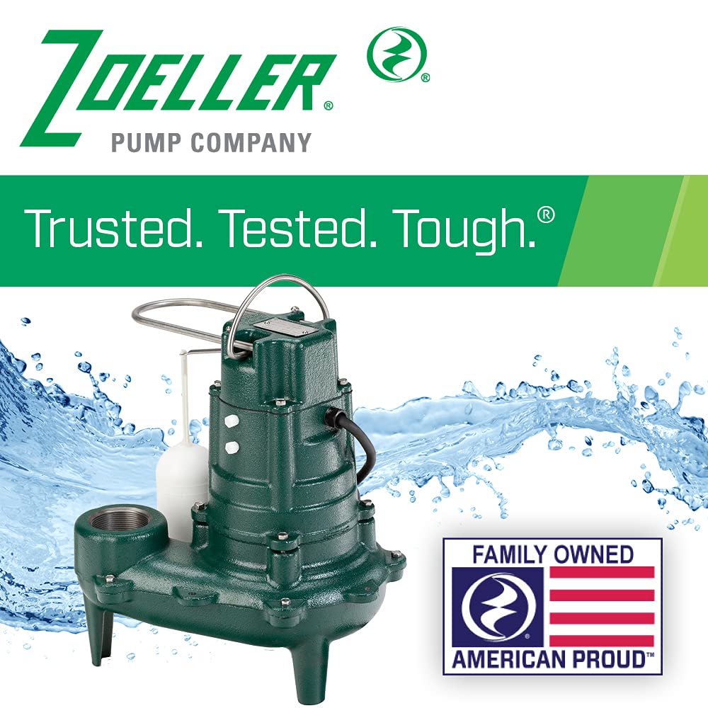 Zoeller 267-0006 M267-25 2-inch Sump Pump with 25 foot cord, 1/2 Horsepower