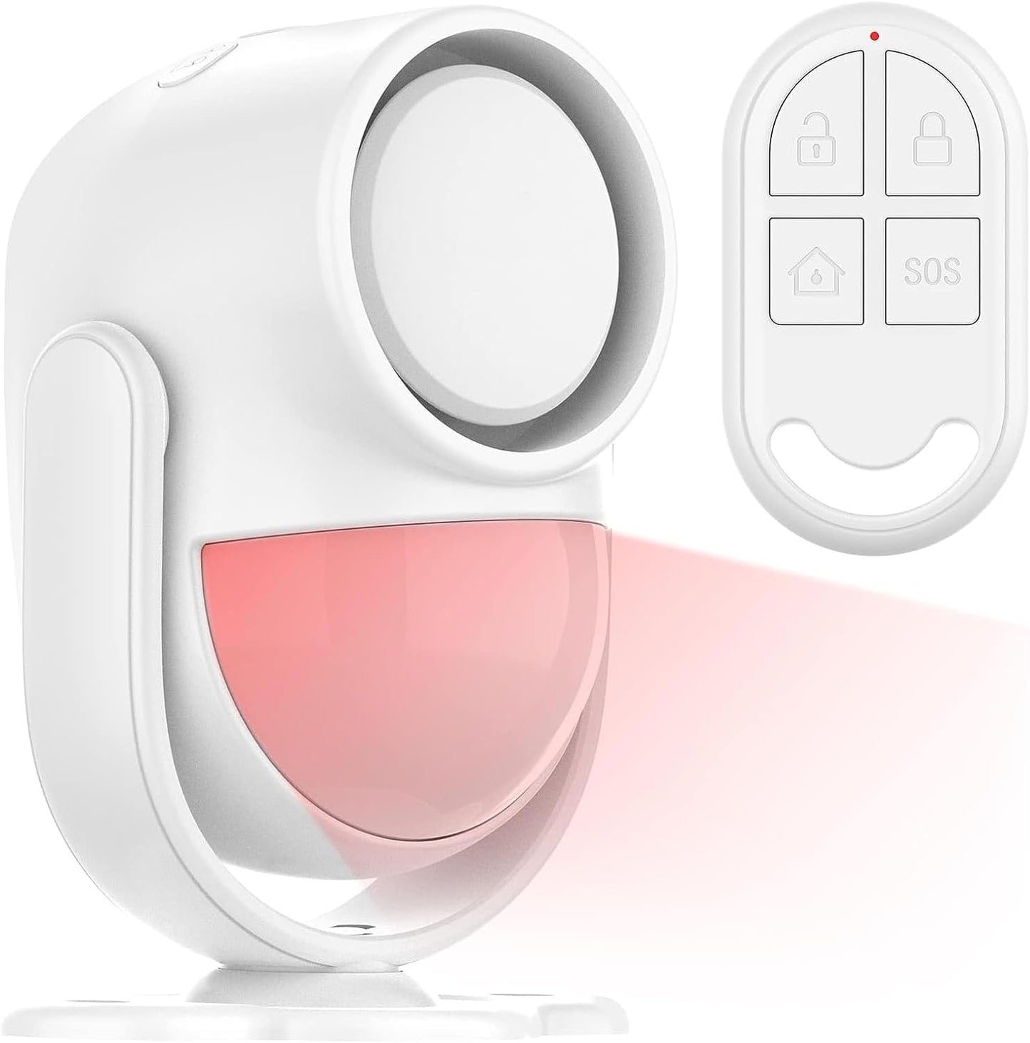 luckydeer 125dB 328ft (40ft 3*AA Loud Motion Sensor Alarm with Remote Control PIR Detector, Batteries), Indoor Wireless