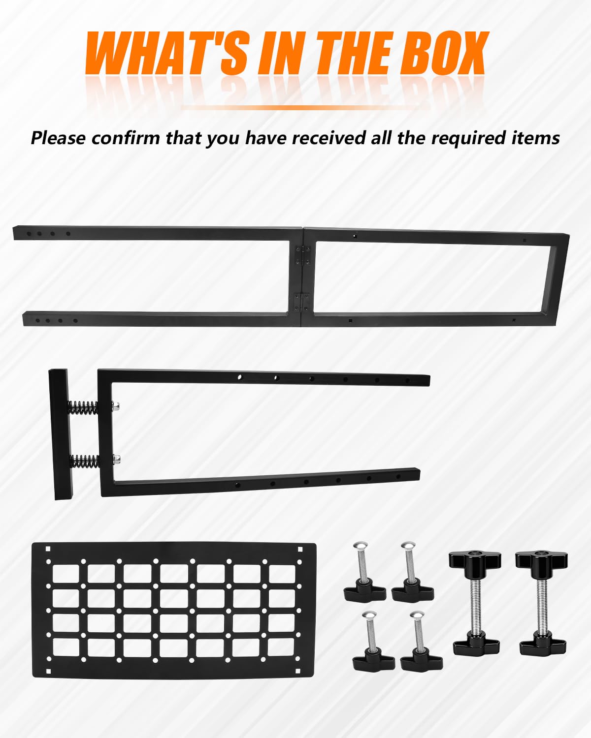 ADTOPI Adjustable Truck Bed Divider Organizer Compatible with 47'' to 67'' Pickup & Trucks bed, Aluminum Cargo Management Separator Molle Panel, Universal Truck Bed Divider Storage Accessories