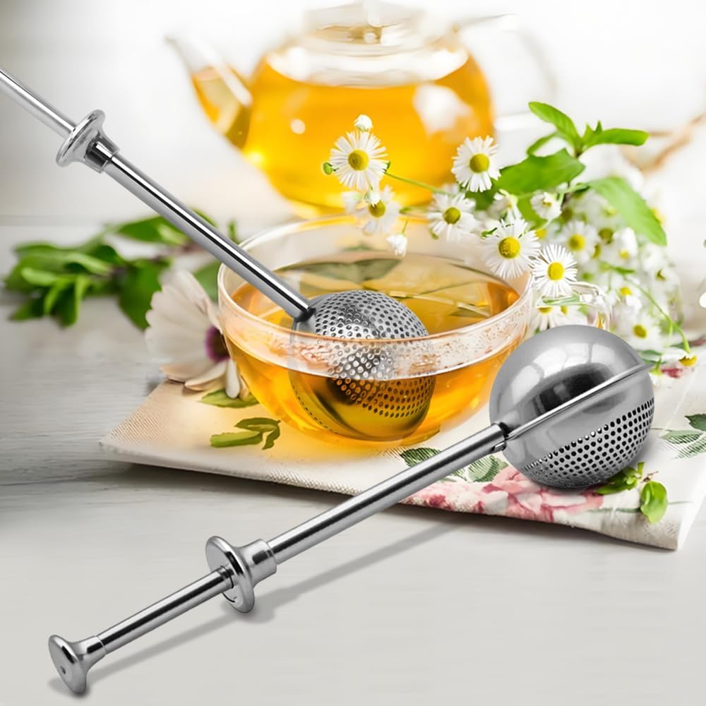 SENHAI 2 PCS Stainless Steel Flour Sifter - Perfect for Baking & Powdered Sugar Shaking | Half-Hole & Full-Hole