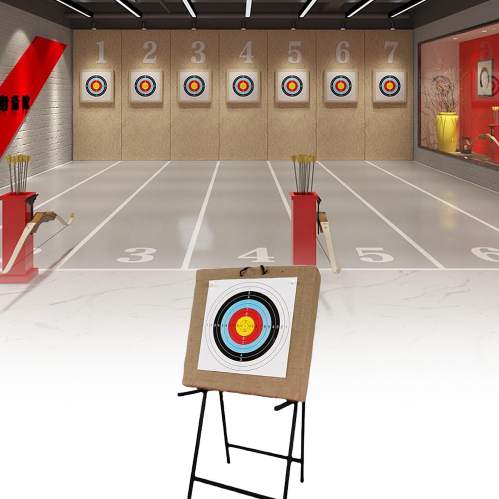 20PCS Archery Target, 16X16in - 10 Ring Bow and Arrow Targets(Standard Archery, with 1 Pen&4 pins)