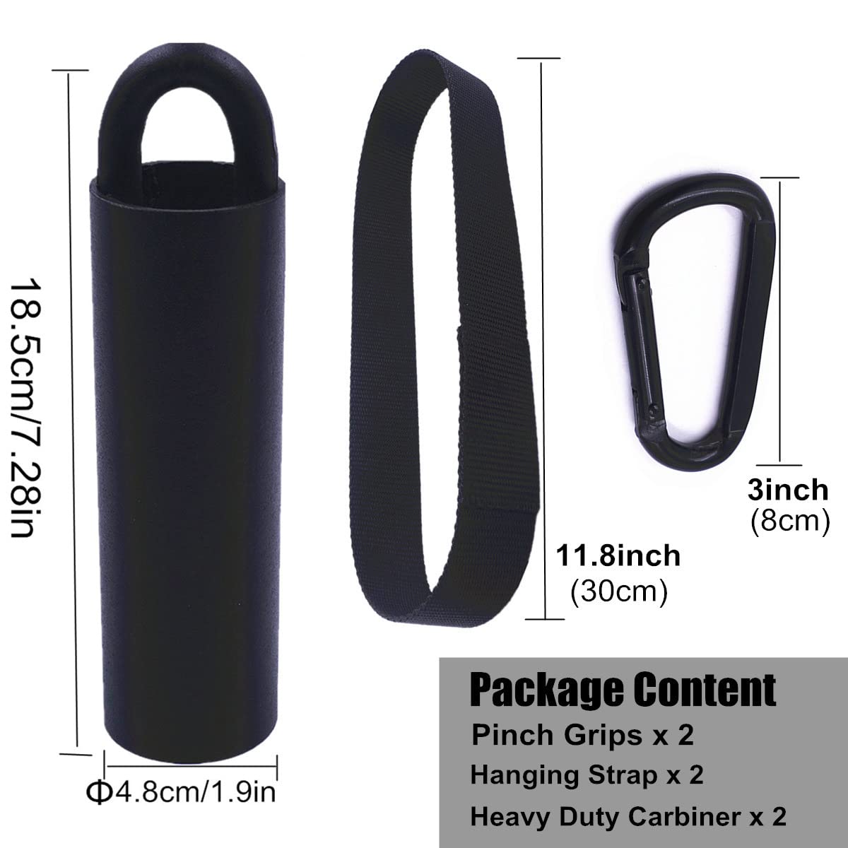 Lights Mountain Pull Up Grips Set of 2 Rock Climbing Holds Set with Hanging Straps and Strong Carabiner, Finger Strengthener，Forearm, Biceps, Ninja Warrior, Back Muscles Training