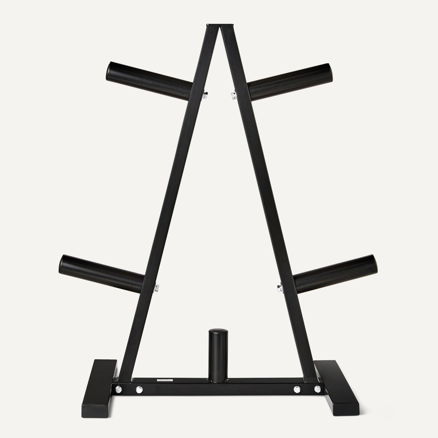 Amazon Basics Olympic 2-inch Weight Plate Tree Rack for Home Gym Storage, Space Saving Organizer