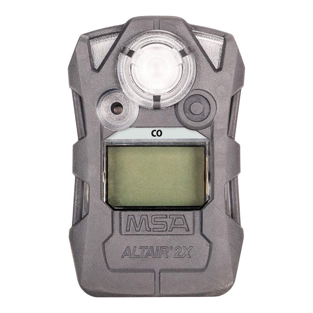 MSA 10153986 ALTAIR 2X Single-Gas Detector - (CO) Carbon Monoxide (Low: 25ppm, High: 100ppm), Color: Charcoal, Portable Gas Monitor, Handheld, Durable, UL/CSA