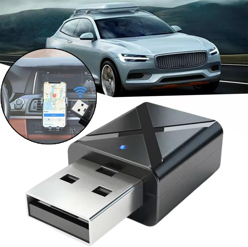 generic 2-in-1 Bluetooth Adapter, Support TV Speaker Earphone Mini Car Music Computer, Wireless Audio Music Stereo
