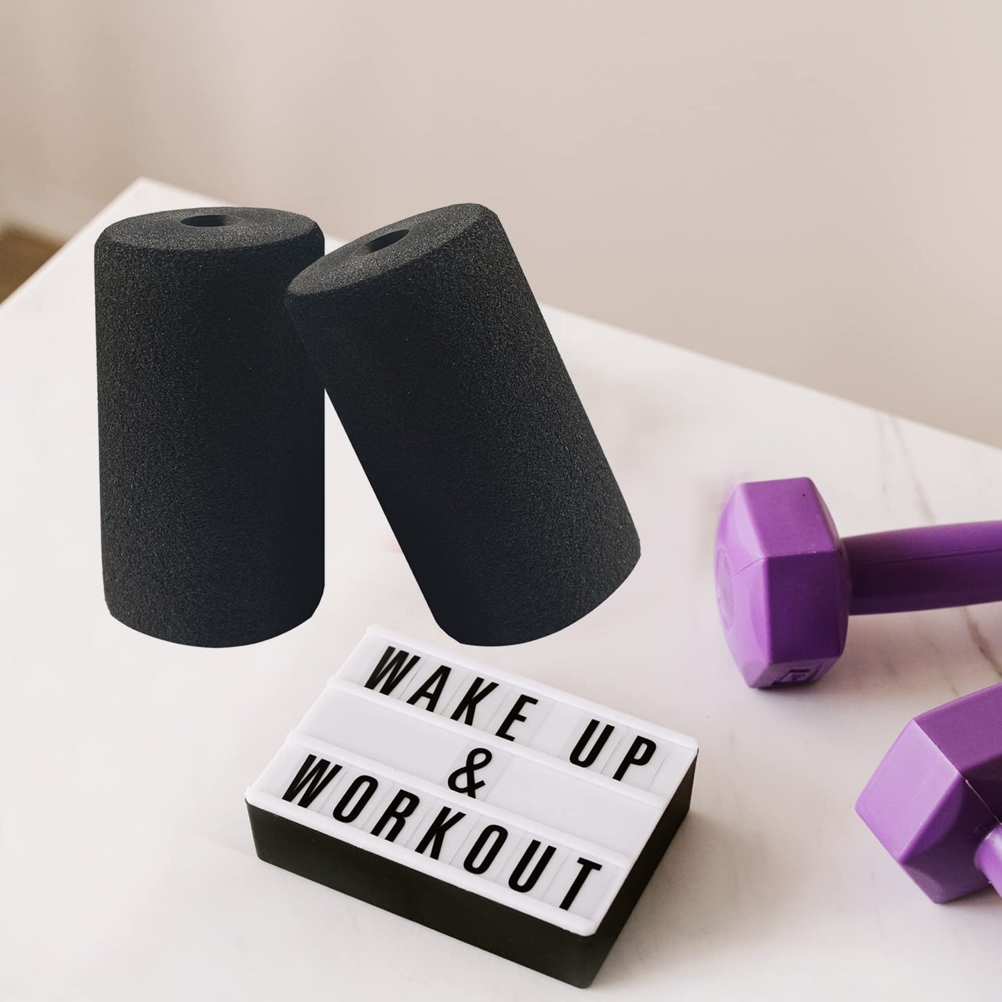 Foot Foam Pads Rollers Replacement,Replacement Foam Pads,Machine Tube Leg Foam Roller pad Replacement,Roller Pad for Leg Extension for Weight Bench,Inversion Table and Gym Exercise equipments