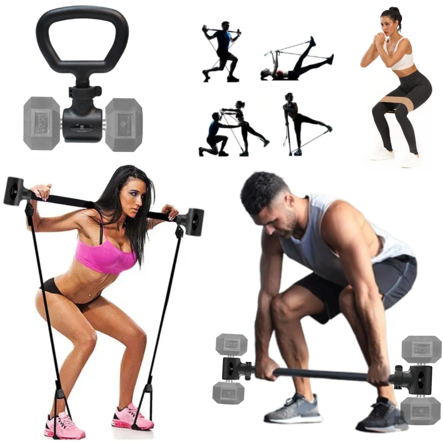 Dumbbell Barbell Converter Bar Set.Dumbbell Kettlebell Converter. Dumbbell Converter to Barbell. Kettle grip for dumbbells.Maxbarbell adapter connector bar.Attachment for dumbbells.Dumbell Bar Fitness