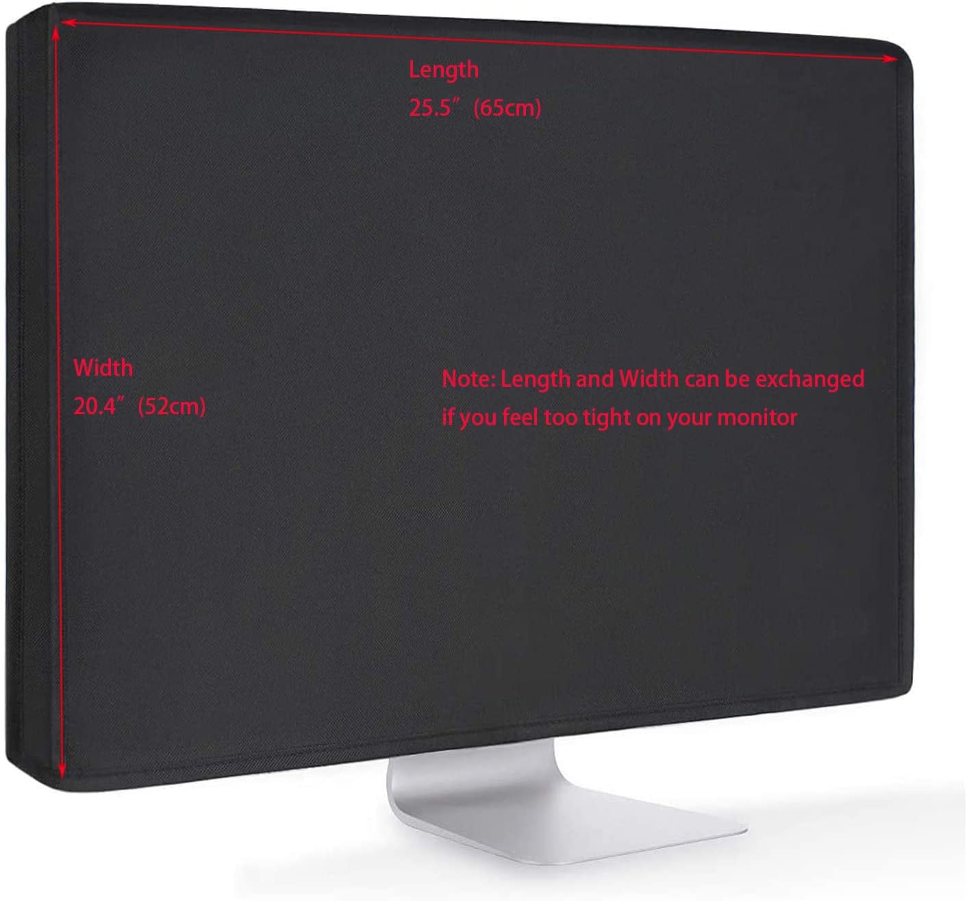 27-32 Inch, Universal Large Monitor Jackets for Desktops Gaming PC Computer Monitor Dust Covers, Black, Polyester