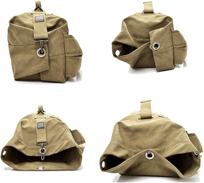 Large Capacity Travel Climbing Bag Tactical Military Duffel Bag Top Load Double Strap Canvas Backpack