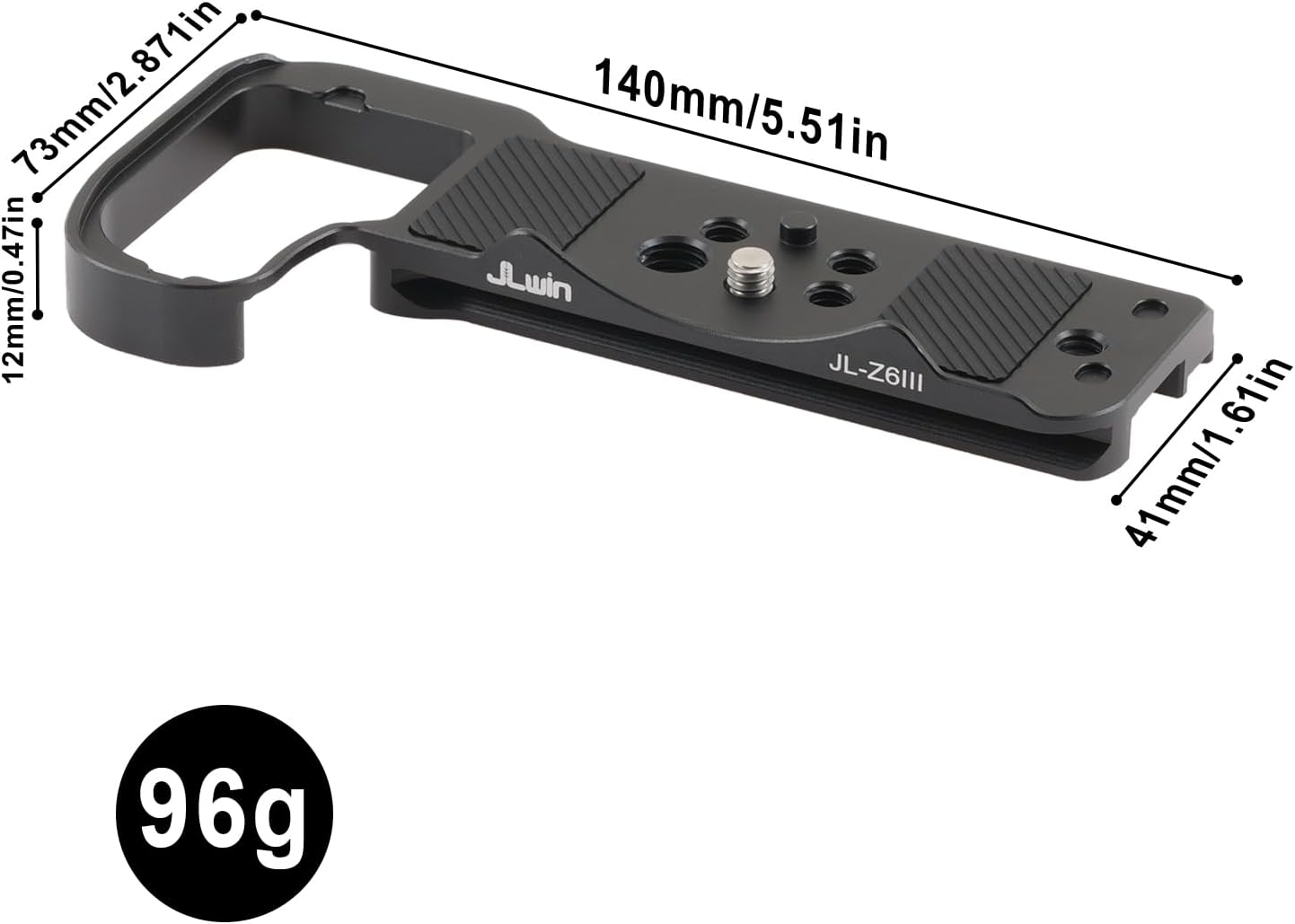 FocusFoto Z6 Z6III Quick Release Baseplate QR Plate Mount for Nikon III, Mirrorless Camera, Compatible with Arca-Swiss