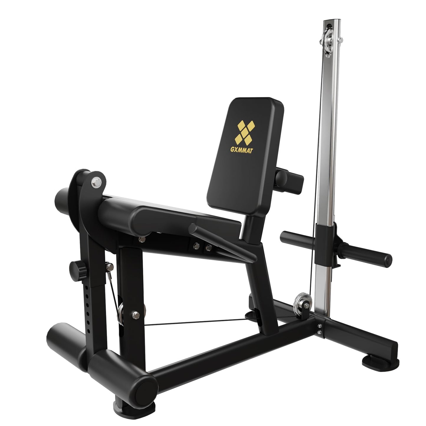 GXMMAT Leg Extension Machine - Multifunctional Workout Equipment for Home Gym, 400lbs Capacity with Adjustable Backrest & Leg Roller, Compact Strength Training for Quads, Hamstrings, Glutes and Core