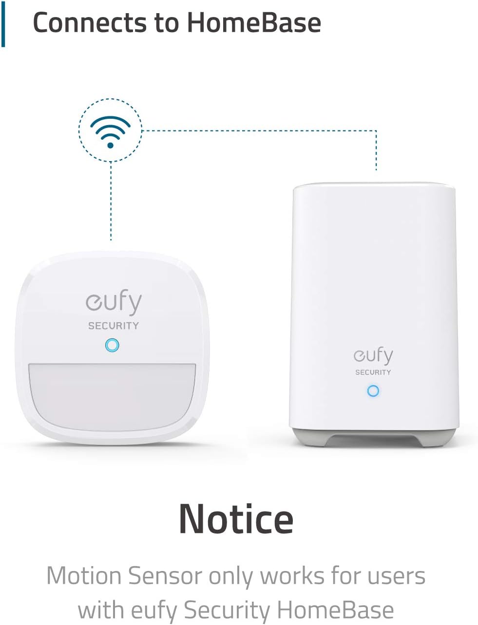 eufy Security 100 30 2-Year 24/7 Motion Sensor, Home Alarm System, Coverage, ft Detection Range, Battery Life