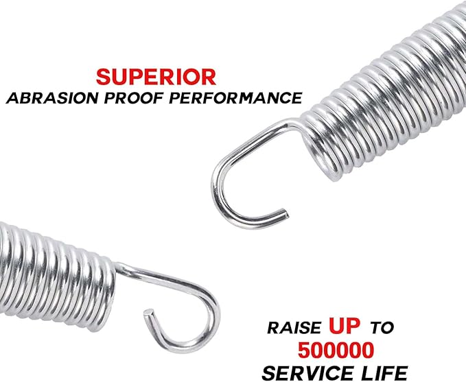 ZhenT Trampoline Springs Heavy Duty Galvanized 60Si2Mn Trampoline Replacement Parts Accessories with Tool,Suitable for Skywalker, JumpKing, Upperbounce, Skybound,20 Pcs Pack