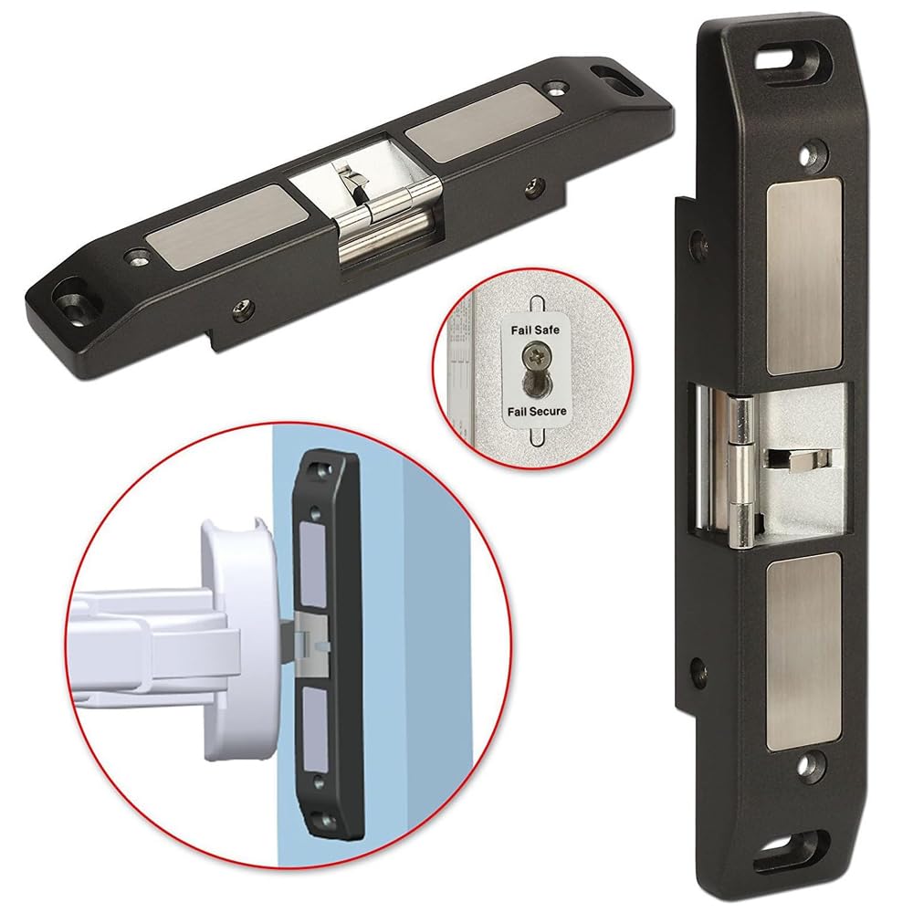 MENGQI-CONTROL Panic Bar Electric Strike System for Fire Exit Emergency Crash Bar Door Remote Open Access Control Buzzer-in Kit