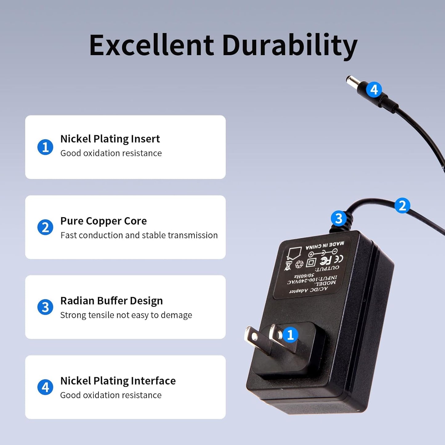 FSQWUR 6V 6Volt 6V 8 100mA 300mA 400mA 500mA 600mA 700mA 800mA 900mA 1000mA 1500mA 2000mA Power Supply AC Adapter DC