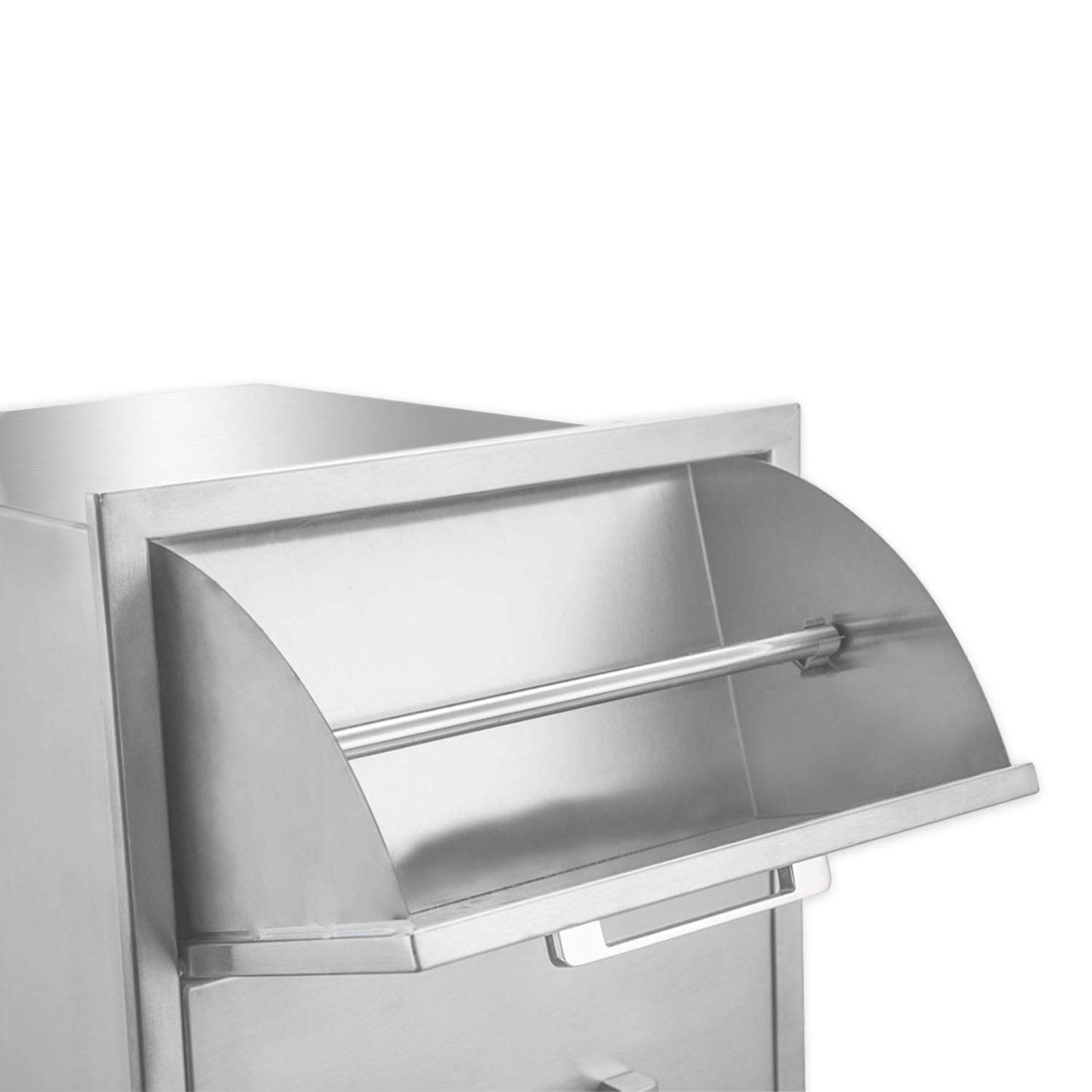 yuxiangBBQ Stainless Steel Paper Towel Holder Double Drawer 17W21H21D Works with Your Grilling or Prep Zones for Easy & Quick Cleanup