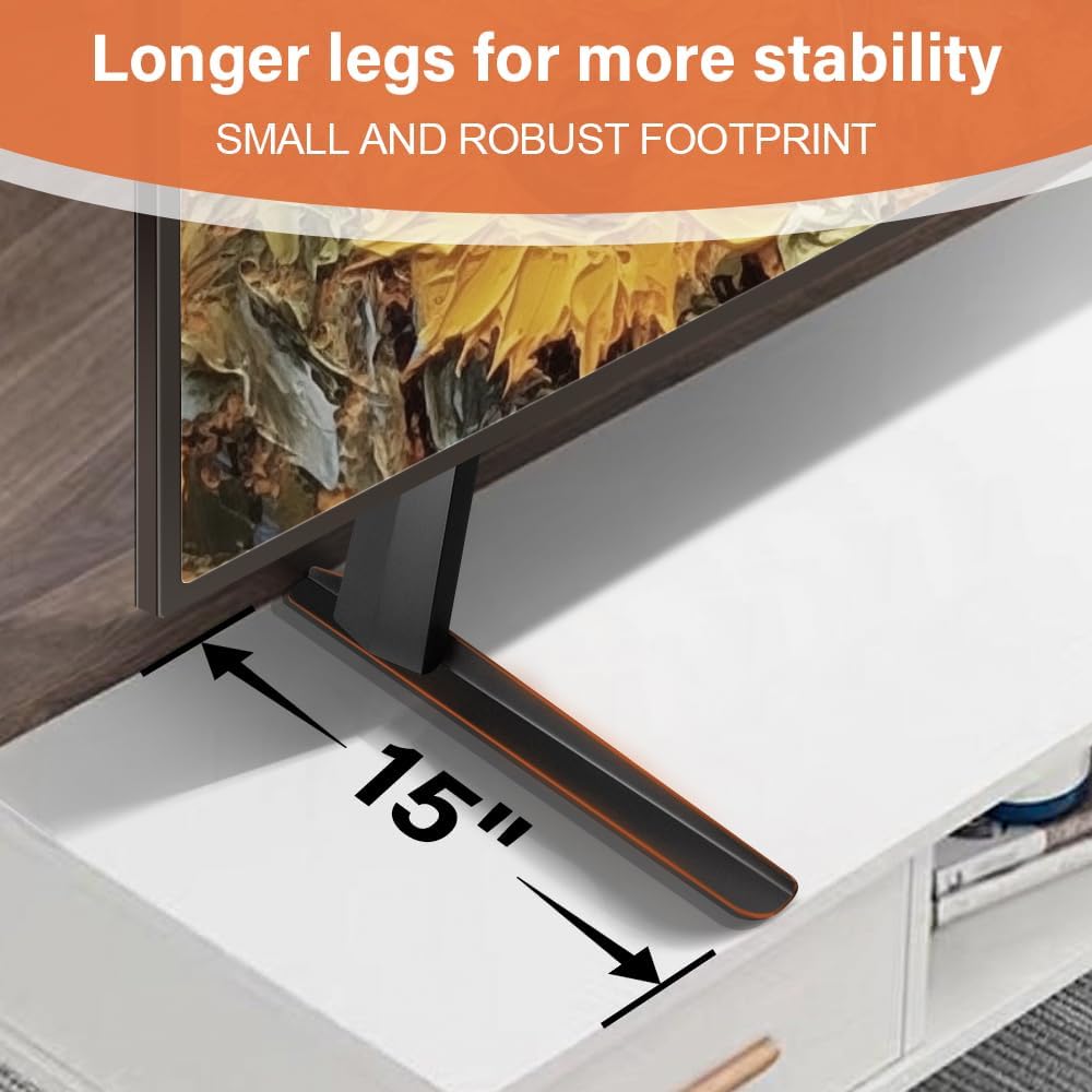 KKTONER 27-65 inch 800x400mm 88lbs Universal TV Stand Base TV for Flat Screen TV Metal Stand Legs Adjustable Table Top