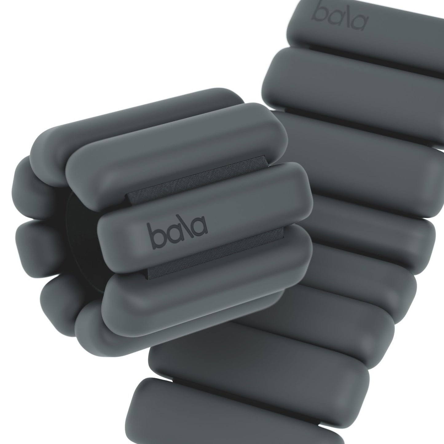 Bala Bangles Wrist & Ankle Weights for Women & Men - 2 lb Adjustable Weighted Bands - Soft Silicone Arm & Leg Weights for Pilates, Yoga, Walking, Barre, Home Workout & Strength Training Exercise