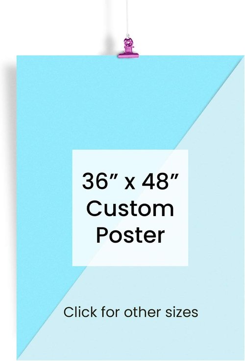 EzPosterPrints - Custom Poster Print - Upload Your Image for Personalized Decor - 36 X 48 Inches