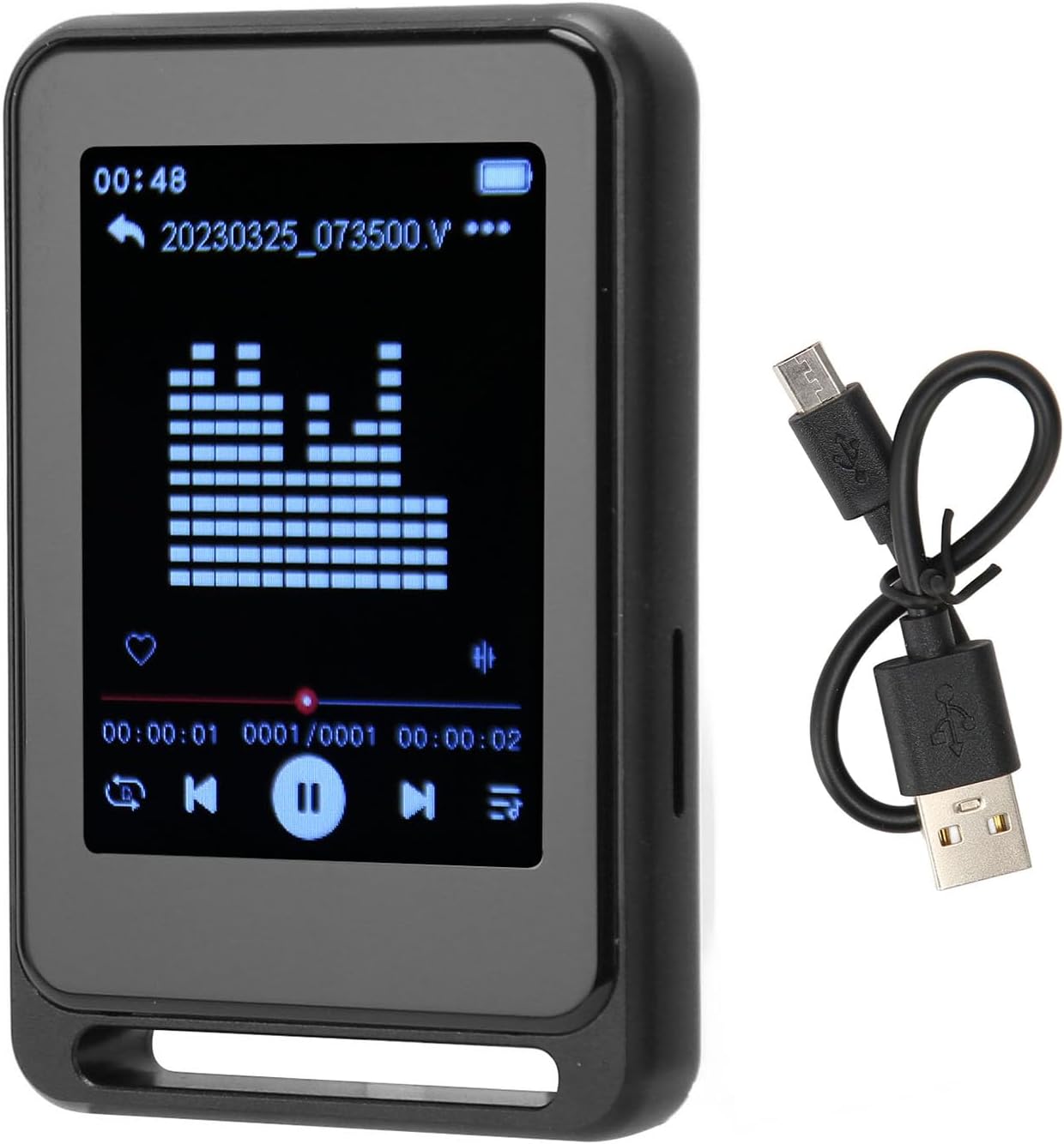 Vikye MP3 2.4 MP3 (16GB) Player, Full Touch Screen High Definition Music Players HiFi Lossless Multifunctional Media