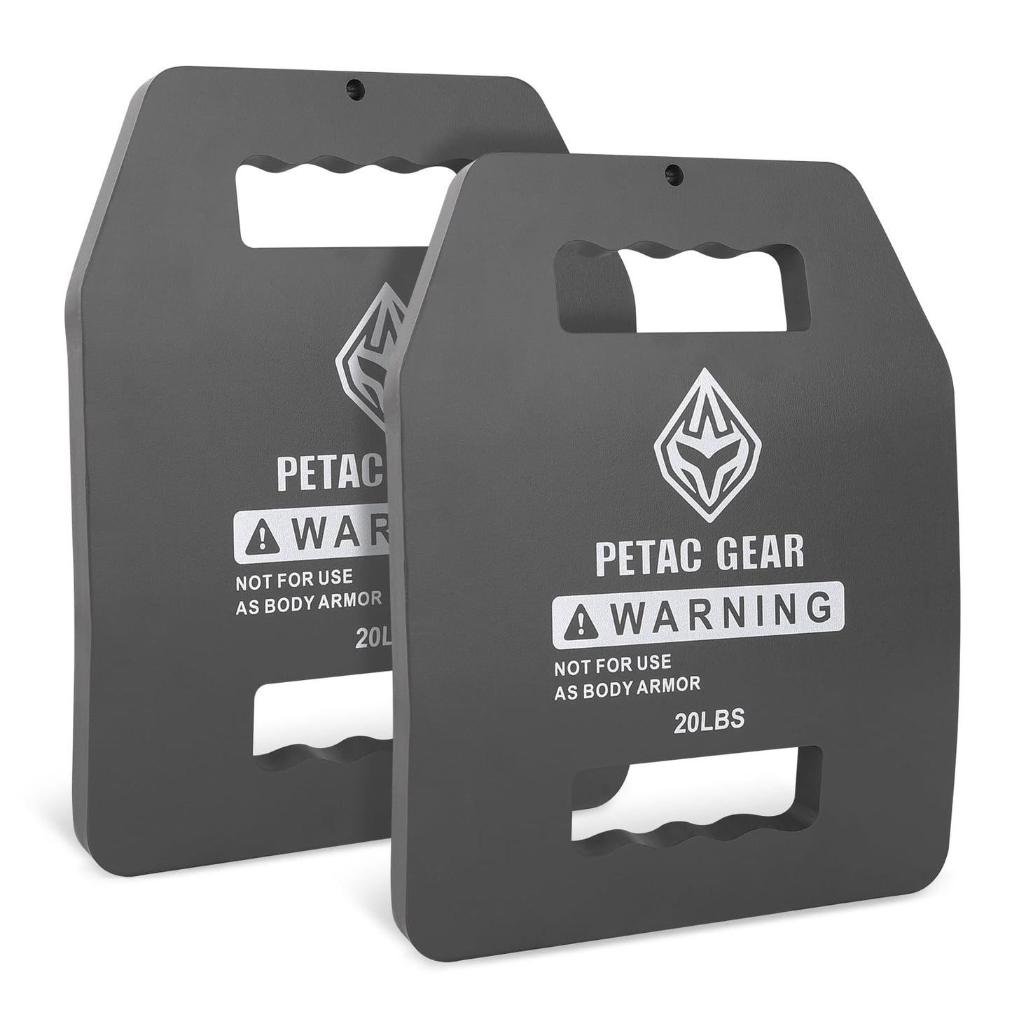 PETAC GEAR Curved/Straight Weights Plates For Weighted Vest For Men Workout,5/10/15/20 LBS Weight Strength Training Vests Equipment Workout Gear (Curved, 20LB*2)