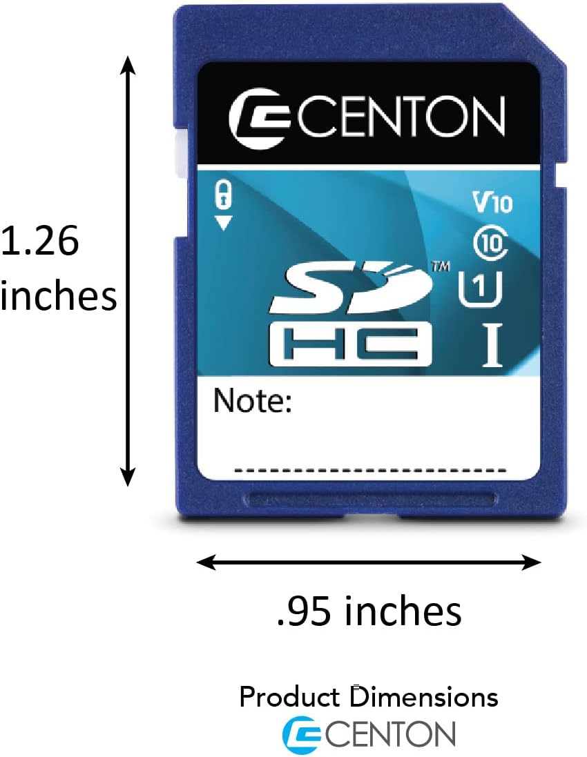 Centon 1 (U1) 8GB 1, (S1-SDHU1-8GTAA) SD UHS Class Flash Memory Card x