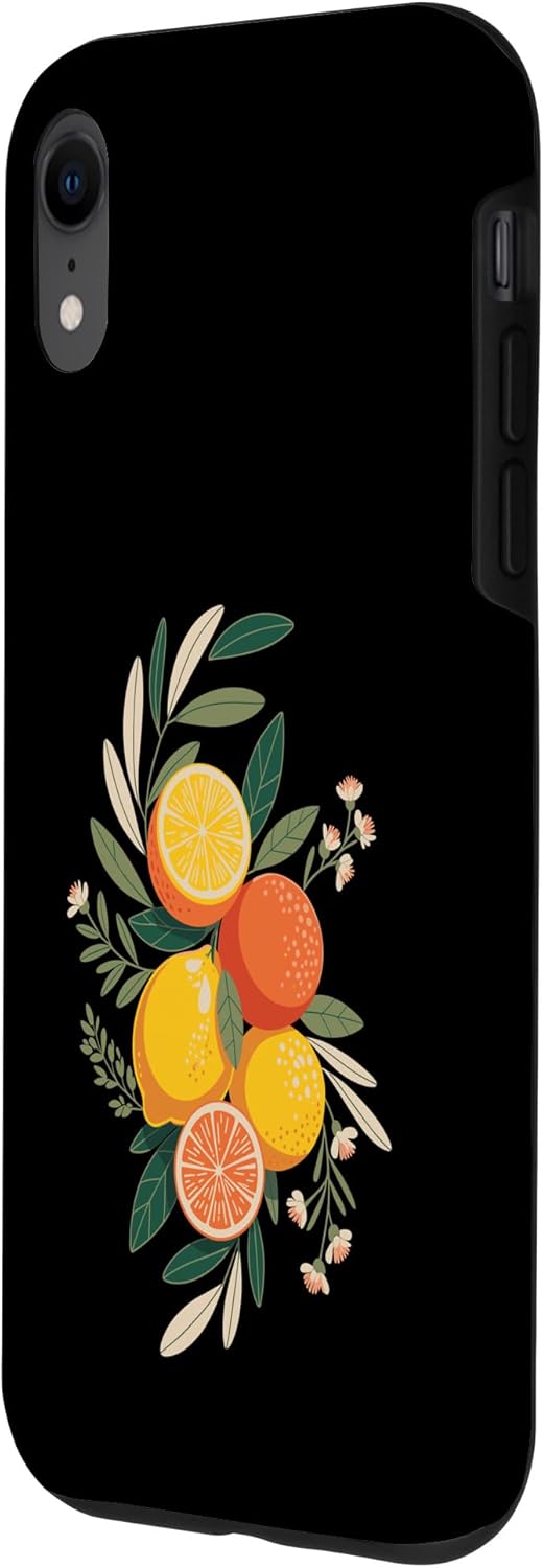 Citrus Fruit Subtle Boho Nature Chic Blend Citrus Fruit Subtle Boho Charm with Oranges Case for iPhone XR