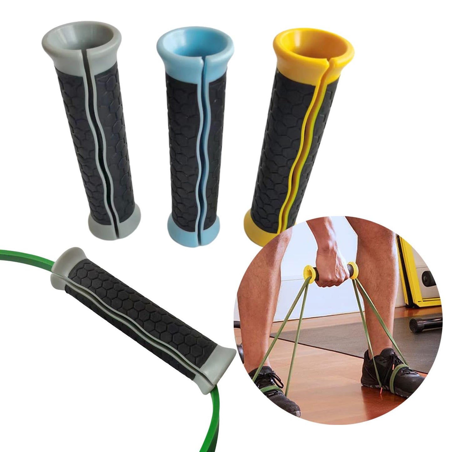 TOPFROP 2pcs High Strengths Durability Handle Resistance Band Handle Universals Handle for Enhancing Workout Experiences