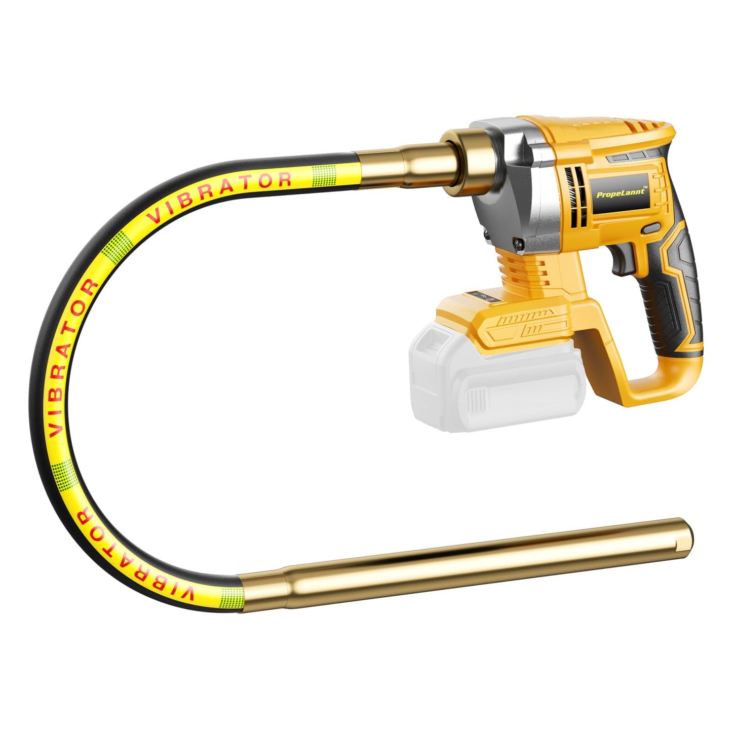 Handheld Concrete Vibrating Tool for Dewalt 20V Max, 1200W Brushless Motor, Cordless Electric Concrete Vibrator with 3.28ft Shaft Rod, 6000 RPM, Effective for Air Bubble Removal (NO Battery)