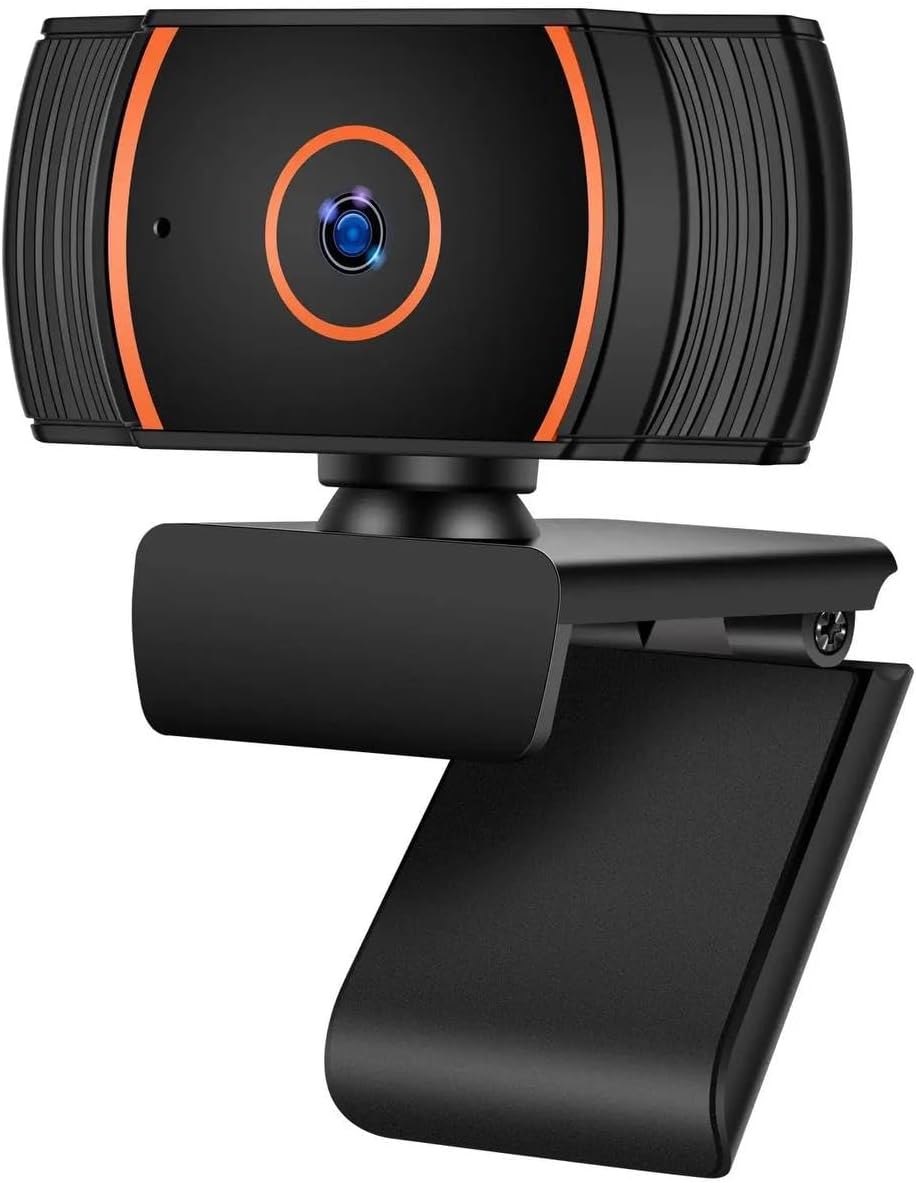 Generic 1080p 360 ZHY1566 HD Webcam with Built-in Microphone - Rotation Pan & Tilt - Attachable Desktop Cam Perfect
