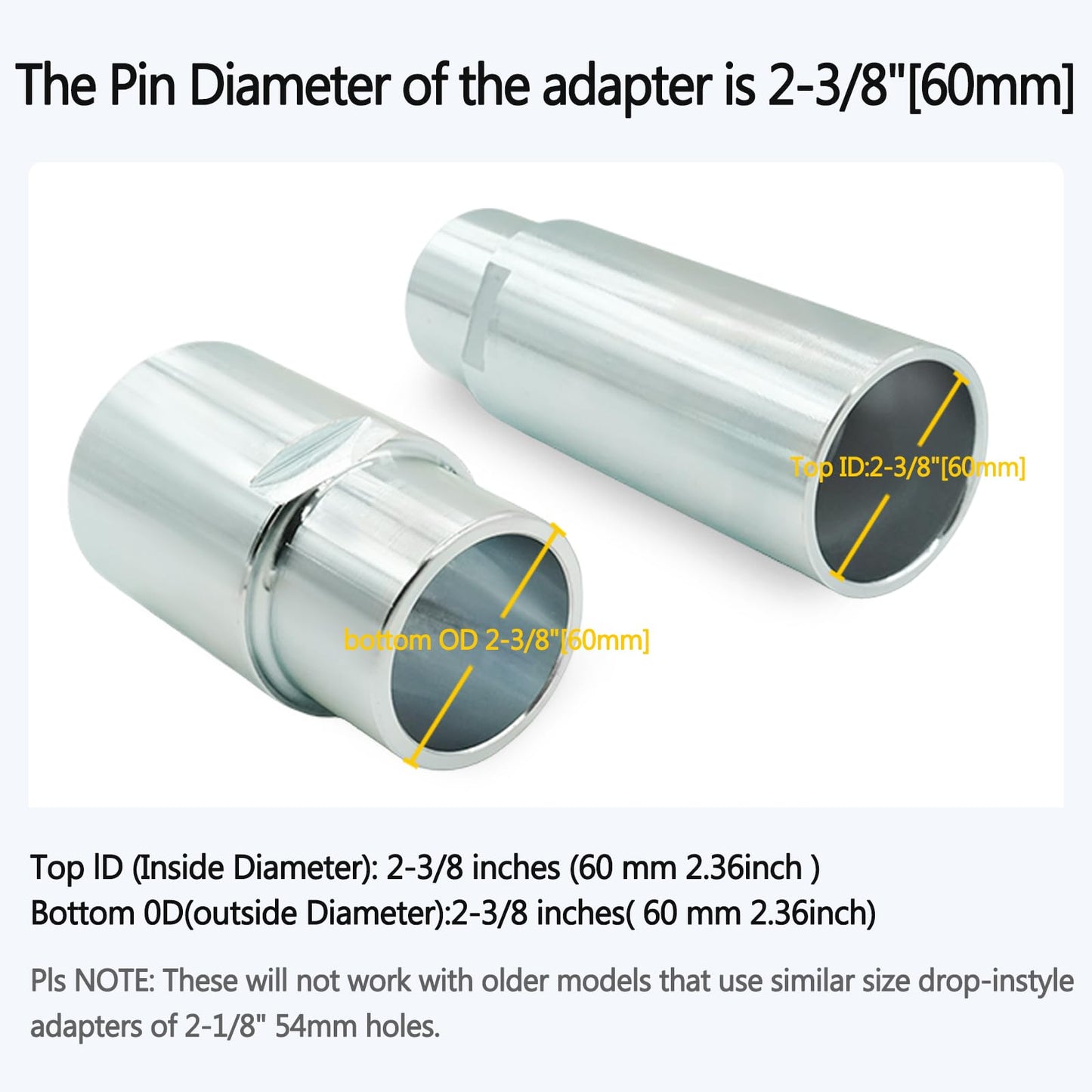 10315 Stack Truck Adapter Kit For Challenger Lifts CL10 E10 VS10 Four 3" & Two 6" Stack Adapters with Organizer for Challenger Two Post Automotive Lifts (2-3/8" 60mm pin dia.)