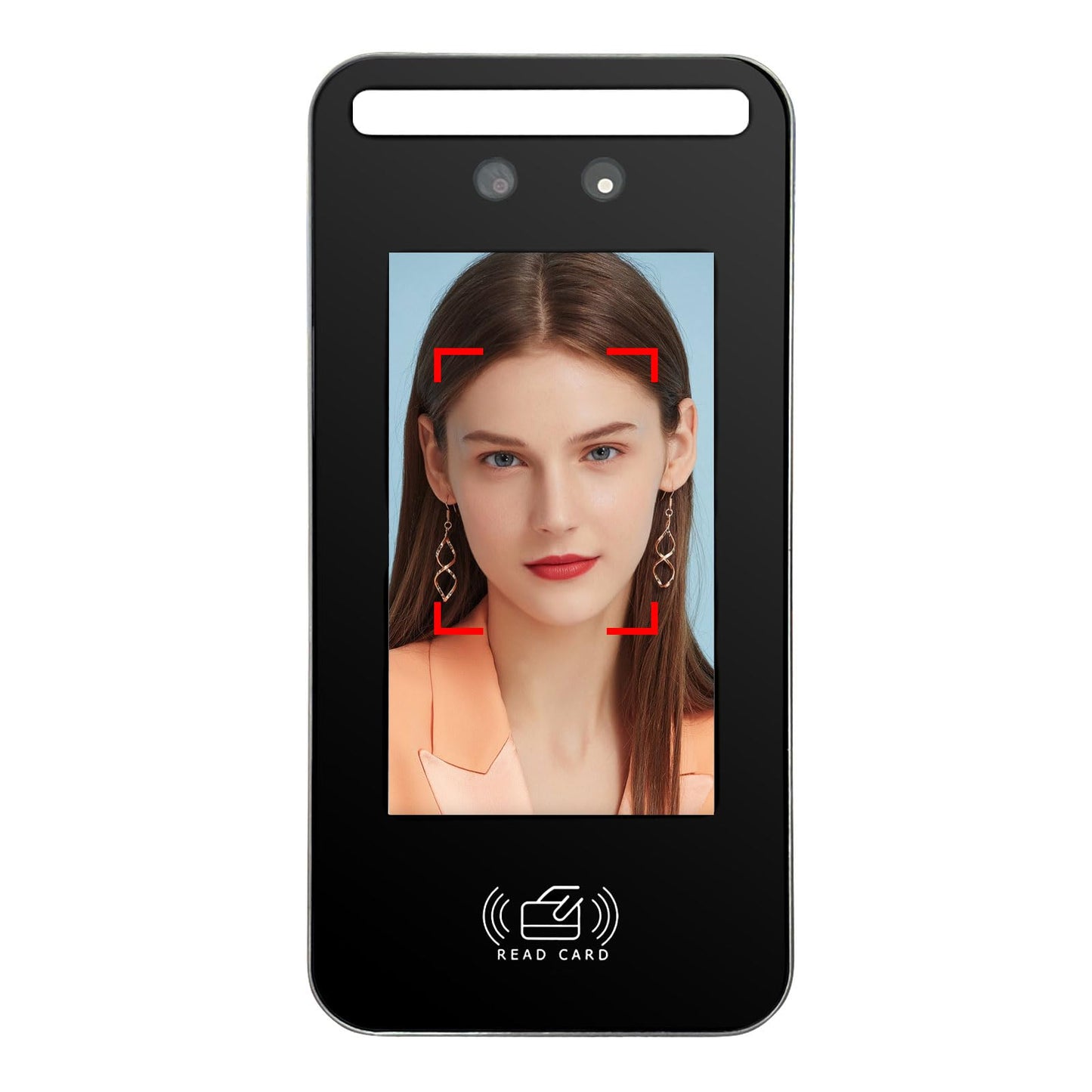 Facial Recognition Access Control System Kit w/5" Screen & 1.3MP Camera, 1200lbs Magnetic Lock, Keypad/RFID Entry, AC110V-DC12V Power & Infrared Switch for Home/Business (J60-1200LBS Face ID Kit)